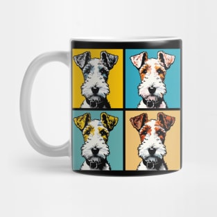 Pop Retro Wire Fox Terrier Art - Cute Puppy Mug